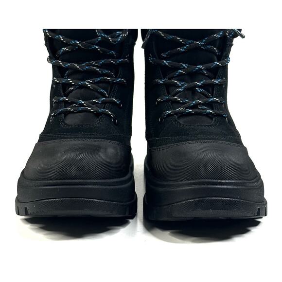 Koolaburra by UGG Deza Lace-Up Utility Boots Womens Size 6 Black Suede New $120 - Picture 3 of 15